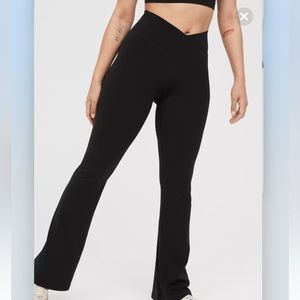 Aerie Crossover Flare Leggings